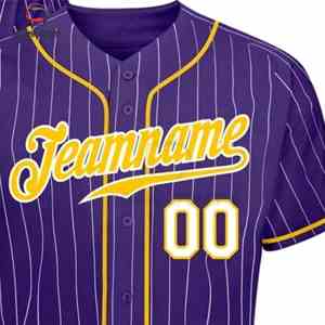 Camiseta de béisbol juvenil personalizada para equipo de liga minorista, camiseta de béisbol para hombre, ligera, de malla, con botones al frente - Product Image 2