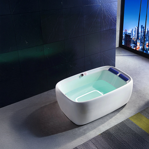 Nuevo Jacuzzi de Lujo para Dos Personas, Cuadrado, con Cascada, Control Inteligente, Acrílico, Moderno, de Gran Tamaño, con Hidromasaje - Product Image 1