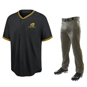 Uniforme de Béisbol Premium para Hombre, Tejido de Malla Transpirable, Jersey de Secado Rápido, Conjunto de Pantalones Cortos, Servicio OEM, Personalizable, Alta Calidad - Product Image 1