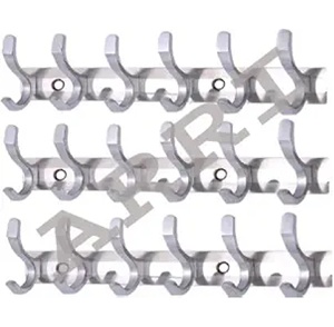 Gancho de puerta multifuncional de acero inoxidable Shoppeble Riel de metal para varias ocasiones - Product Image 1