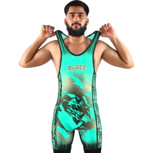 BFW Premium Quality <b>Men</b> Wrestling <b>Singlet</b> Knitted Washed Lightweight Reasonable Rate Fully Customized Anti-Wrinkle - Product Image 2