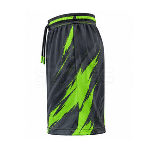 Shorts de basketball élégants avec cordon de serrage à la taille, respirants, 100 % polyester, séchage rapide, évacuation de l'humidité, écologiques, personnalisables pour le sport - Product Image 4