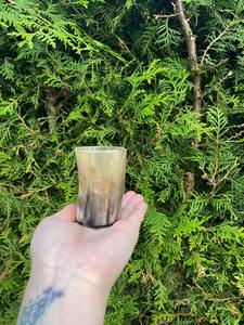 Verre à shot en corne de buffle naturelle, artisanal, style Agate OX/Buffalo Love, verres à bière, fabricant de verres en agate - Product Image 4