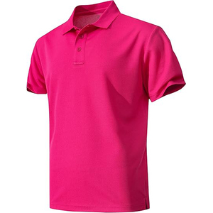Chemise de golf pour homme à blocs de couleur, col contrasté bicolore, respirante, en coton et élasthanne, coupe ajustée, manches courtes - Product Image 1