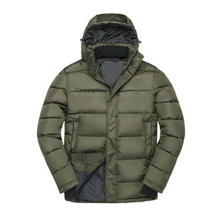 New Bubble Men Winter Puffer Quilted <b>Jacket</b> with Hooded Collar Zipper Closure OEM Service Outdoor Wear Puffer <b>Jacket</b> for Men - Product Image 1