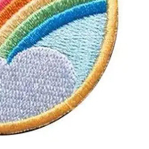 Écussons brodés de qualité supérieure pour vêtements, écussons personnalisés avec logo brodé en couleur unie - Product Image 5