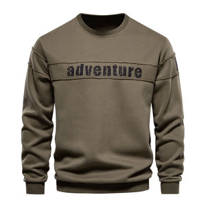 Sweat-shirts à col roulé lisses de haute qualité à manches longues 100% polyester à séchage rapide pour hommes, vêtements de sport tendance pour jeunes - Product Image 3