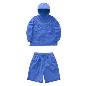 Ensemble short de sport pour femme avec logo personnalisé, coupe-vent en nylon uni respirant, grandes tailles, vente en gros, collection Printemps 2026, streetwear léger - Product Image 2