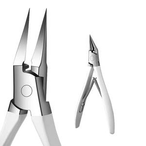 Coupe-ongles professionnel en acier inoxydable, lame incurvée, ouverture large, lame plate et tranchante, style simple pour les ongles des doigts et des orteils des adultes - Product Image 6