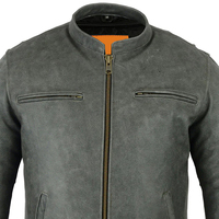 Veste en cuir de qualité supérieure pour homme, directement de l'usine, élégante, décontractée, pour tous les jours, coupe ajustée, tendance, imperméable