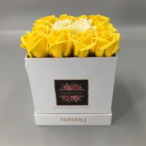 Цена по прейскуранту завода-изготовителя бумажная Цветочная коробка квадратный картон c для розового цветка Упаковка