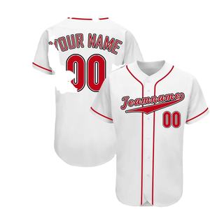 ชุดเบสบอลพิมพ์ลายตามสั่ง ผลิตจากผ้าโพลีเอสเตอร์ 100% แห้งเร็วและระบายอากาศได้ดี - ชุดทีมครบชุด พร้อมตัวเลือกโลโก้ ชื่อ และหมายเลข - Product Image 1