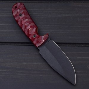 Couteau de chasse artisanal à lame fixe, revêtement noir, couteau de survie, couteau à dépecer, couteau de camping extérieur, vente en gros aux fabricants aux États-Unis - Product Image 2