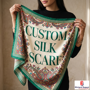 Premium Custom Printed Silk Feel Square Hijab Scarf Fashion <b>Head</b> <b>Wrap</b> Shawl OEM ODM Textile Export Manufacturer Supplier Custom - Product Image 6