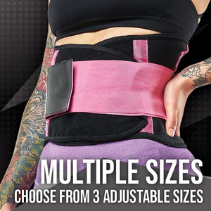 Ceinture de sudation en néoprène rose pour femme, pour la perte de poids, le remodelage abdominal, le soutien dorsal et l'entraînement sportif - Product Image 5