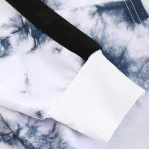 Sweat-shirt unisexe à capuche en polaire oversize, manches classiques, respirant, décontracté, hiver, blanc, bleu uni, tendance, avec poche, style urbain - Product Image 5