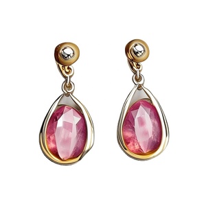 Pendientes chapados en oro de 18K para mujer, pendientes modernos de plata auténtica coreanos 925, pendientes femeninos de moda - Product Image 1