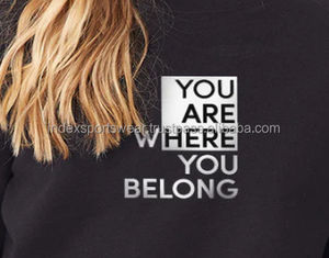 Sweat à capuche surdimensionné tricoté 100% coton pour femmes nouveau Design respirant séchage rapide vêtements de sport d'hiver grande taille vêtements décontractés - Product Image 6