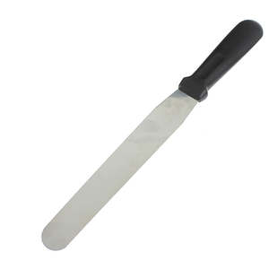 Espátula para Pasteles de 10 Pulgadas con Hoja de Acero y Mango de Plástico, Herramienta Duradera y Reutilizable para Decoración de Pasteles y Repostería - Product Image 1