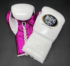 No Boxing No Life - Juego de Guantes de Boxeo Profesionales de Cuero, Protector de Cabeza y Protector Inguinal, Color Personalizado, con Cordones Ajustables para la Muñeca - Product Image 4