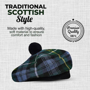 Gorro Escocés Premium Tam o' Shanter con Pompón, Lana Acrílica, Tartán, Venta al Por Mayor, Personalizado - Product Image 5