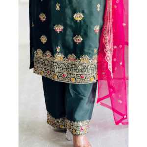 Hermosos Vestidos de Noche Top-Plazzo y Dupatta para Fiestas - Product Image 6