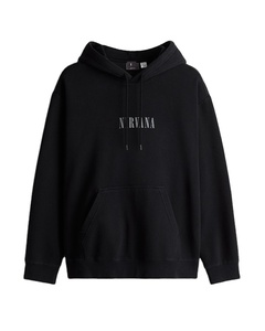 Sudadera con capucha estampada de corte holgado para hombre de calidad superior, sudaderas negras de manga larga con bolsillo lateral de canguro, chaqueta de lana de invierno de algodón - Product Image 1