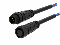 Konektor Kabel Tahan Air IP68 Submersible Male Female untuk Pengkabelan Listrik Luar Ruangan