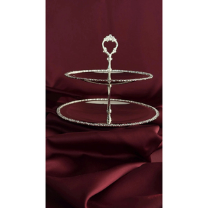 Stainless Steel Table Wear Designing <b>Cake</b> Stand Wire Metal <b>Decorative</b> <b>Cake</b> Stand Wire Base Metal Top <b>Decorative</b> Tabletop <b>Supply</b> - Product Image 1