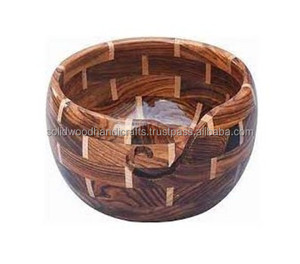 Handmade Wooden Yarn Bowl Yarn Holder Rosewood Knitting Crochet Thread <b>Storage</b> <b>Box</b> Yarn Ball Bowl Gift for Mother Birthday - Product Image 3