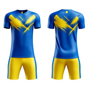 ชุดฝึกซ้อมฟุตบอล ดีไซน์ใหม่ ชุดกีฬามืออาชีพ เสื้อและกางเกงขาสั้น คุณภาพสูง ออกแบบขนาดได้ตามต้องการ - Product Image 3