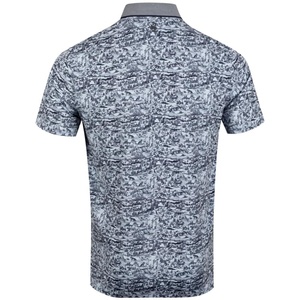 Chemise à manches courtes pour homme avec logo sur le devant, style décontracté, coupe classique, respirante, séchage rapide, tissu tricoté 100% polyester - Product Image 2