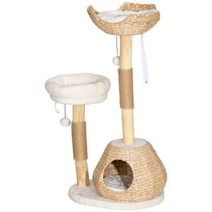 Albero Tiragraffi in Legno per il Divertimento di Tuo Amico Felino nel Gioco e nella Salita! - Product Image 3