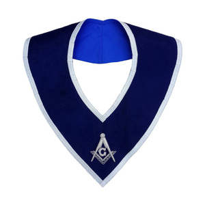 Collier de Maître Maçon de Loge Bleue avec Casquette, Régalia Maçonnique, Collier d'Officier Maçonnique, Ensemble de Tenue Cérémonielle en Velours - Product Image 1