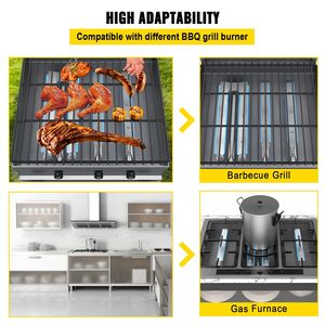 Kit di Ricambio per Bruciatori BBQ in Acciaio Inox, 3 Pezzi con Coperture Accessorie - Product Image 6