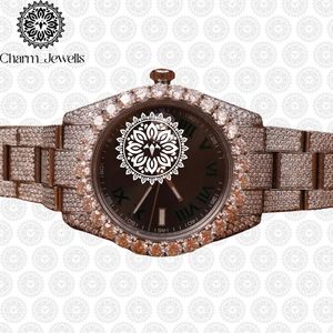 ชาร์ม_จิวเวลส์นาฬิกาข้อมือผู้ชายสุดหรู สแตนเลสสตีล วินเทจ ขนาด 40 มม. ระบบอนาล็อก กลไกจักรกล หน้าปัดแซฟไฟร์เรืองแสง กันน้ำ 10 บาร์ - Product Image 1