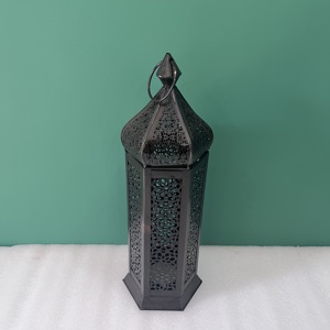 Artisan Design Moroccan Style Black Iron Handmade <b>Lantern</b> <b>Candle</b> <b>Holder</b> for All Occasions Home Decor - Product Image 5