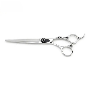 Ciseaux à cheveux professionnels en acier inoxydable à pointe acérée pour droitiers, manche long, pour usage en salon - Product Image 2