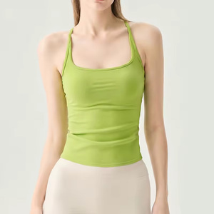 Débardeurs de fitness personnalisés pour femmes, débardeurs de gym en tissu extensible haute performance pour entraîneurs américains, production sous marque privée - Product Image 2