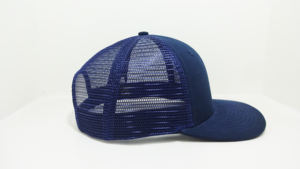 Casquette de camionneur marine personnalisée de haute qualité-chapeau de Baseball classique panneau de maille réglable toile unie Performance décontracté cyclisme en plein air - Product Image 4