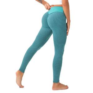 Top Fashion Breathable Knitted Gym Training Clothing Ladies Seamless High Waist Yoga <b>Running</b> Pants Workout Leggings Lightweight - Product Image 4