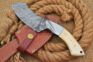 Offre Spéciale – Couteaux à Lame Fixe DIY de Haute Qualité avec Service OEM, Lame en Acier Damas Inoxydable, Manche en Bois, Personnalisable - Product Image 6