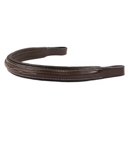 Robustes Leder-Pferde brauen band mit ausgefallenem, genähtem, quadratisch erhöhtem, gepolstertem Design Einzigartige Pferde produkte - Product Image 2