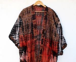 Nouvel arrivage Robe kimono tie-dye à la main Robe longue Kimono Robe Kimono Boho Demoiselle d'honneur pour les femmes - Product Image 4