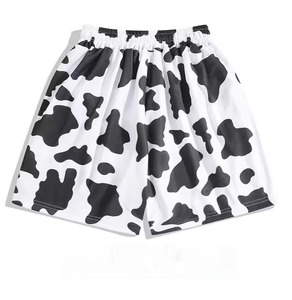 <b>Men</b> Cow Print Polyester Swim <b>Trunks</b> Quick Dry Regular Fit Shorts Sublimation Transfer Print Drawstring - Product Image 4