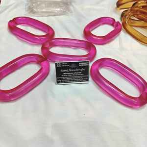 โซ่เรซิ่นใสแบบผสมสำหรับตกแต่งผนัง DIY ฉากกั้นห้อง และอุปกรณ์ตกแต่งม่าน - Product Image 2