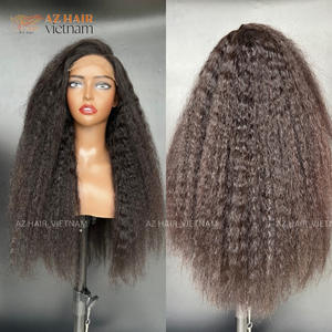 Perruques en dentelle HD pré-épilées 13x4, cheveux vierges vietnamiens, lisses et crépus, 12-30 pouces, cheveux Remy pour femmes, vente en gros - Product Image 4