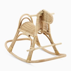 Kids <b>ride</b>-on <b>toys</b> rattan rocking chair crafted by hand children learning <b>toy</b> animal rocker - Product Image 2