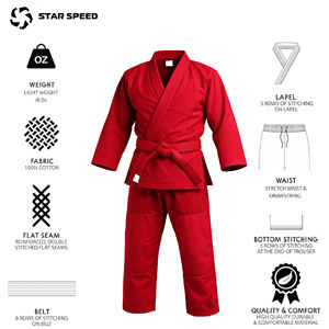 Fournisseurs en gros d'uniformes d'arts martiaux personnalisés, combinaison de BJJ, karaté, judo, uniforme d'entraînement, toutes tailles disponibles - Product Image 3