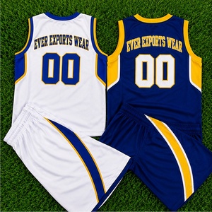 Ensembles de maillots et shorts de basketball personnalisés à col en V avec empiècements contrastants courbes, noms, numéros et étiquettes - Product Image 4